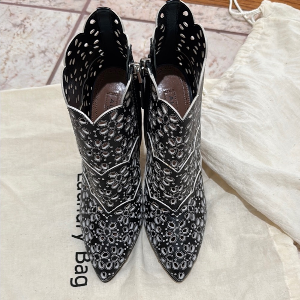 Stylish Black and White Women's Boots